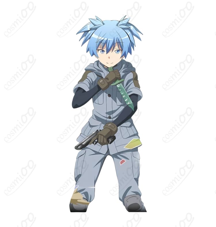 暗殺教室 超体育着コスプレの正面全身図(コート・ズボン・インナー・手袋)