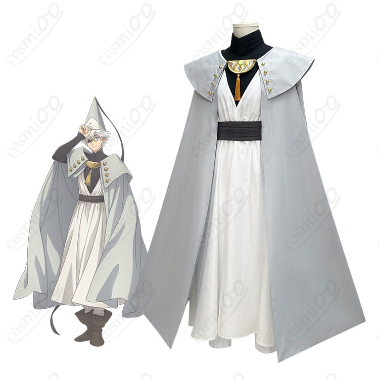 キーフリー(とんがり帽子のアトリエ)の師匠ローブ一式を着用した全身イメージ