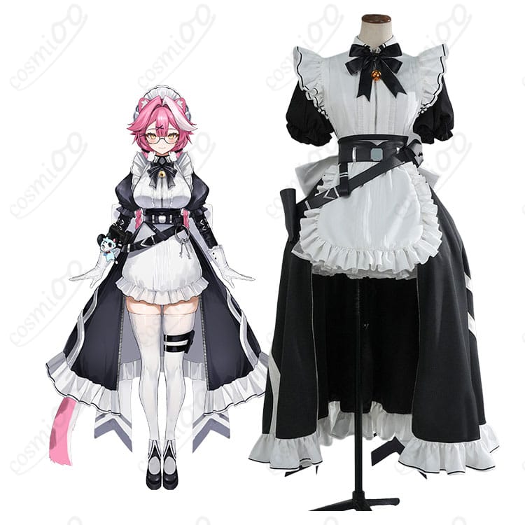 ラオーラ・パンテーラのメイド服コスプレ一式を着用したイメージ全身図