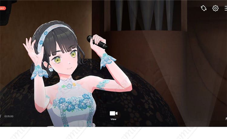 百生吟子 スリーズブーケ衣装 前合わせ装飾の近接ディテール