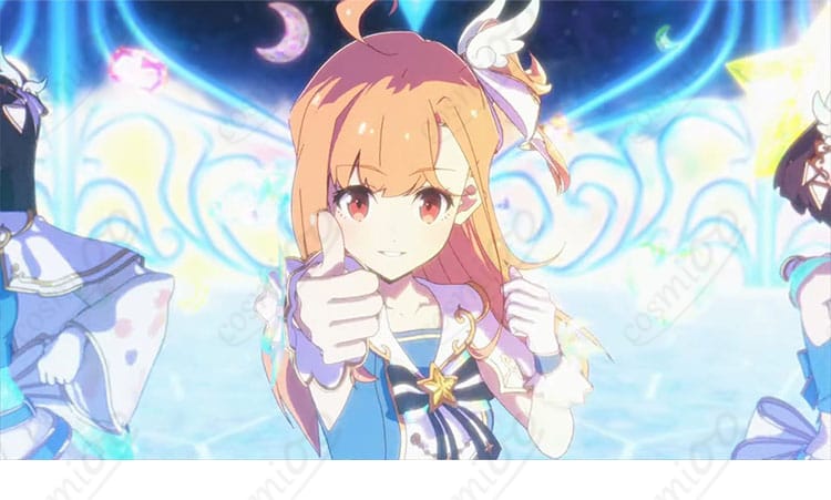 手袋の装飾ディテール。配色ラインとパーツの立体感が分かるクローズアップ