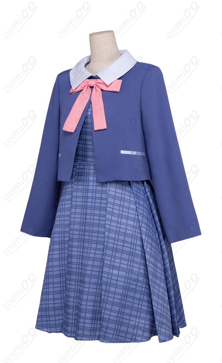 結束いのり 新衣装コスプレの側面シルエット（ハリ感のあるライン）