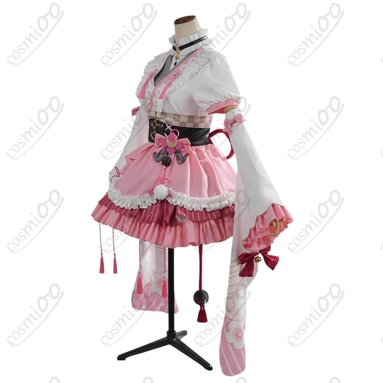 百鬼あやめ 和風メイド衣装コスプレ｜軽やか着用感で高再現、小物充実 - 3枚目の画像