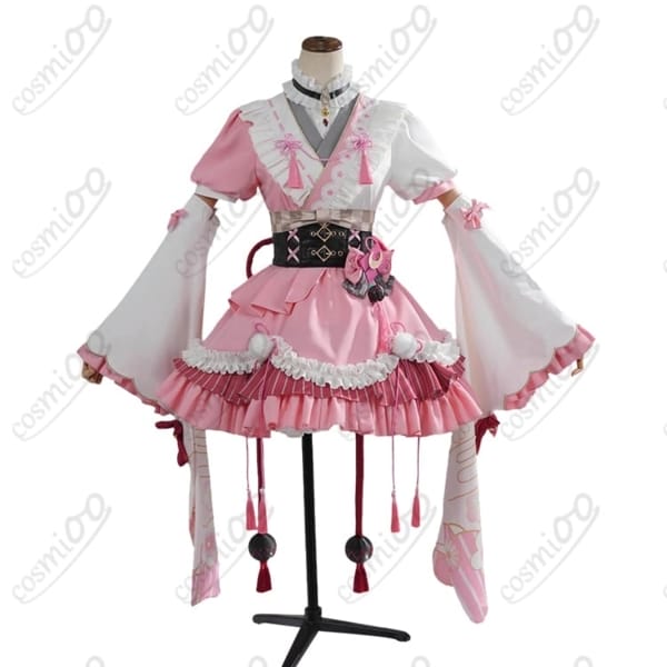 百鬼あやめ 和風メイド衣装コスプレ｜軽やか着用感で高再現、小物充実