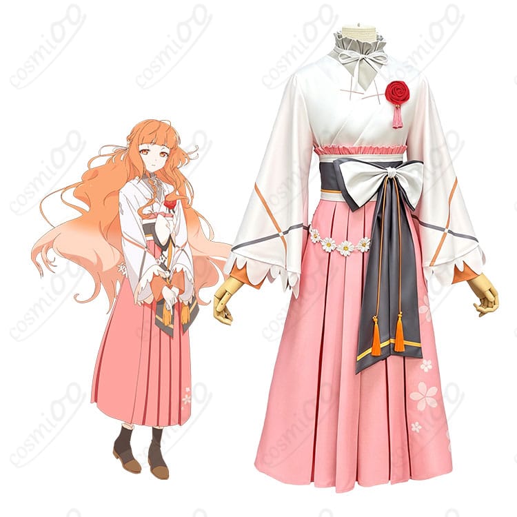花葉雛菊の和洋折衷コスプレ衣装を着用した人物イメージ