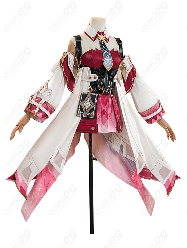 原神系ファンタジー衣装の側面シルエット(レギンス・袖)
