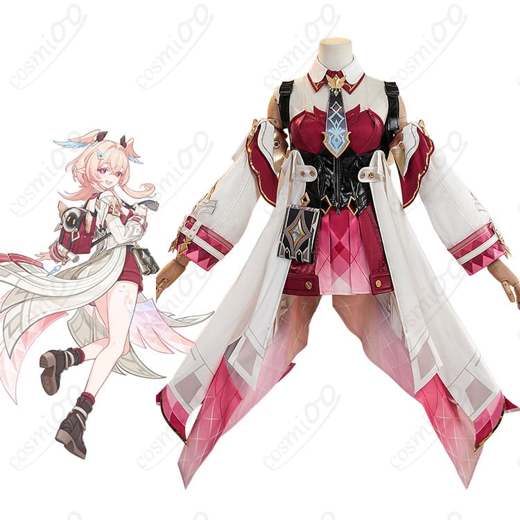 原神系ファンタジー衣装一式のキャラクター着用イメージ