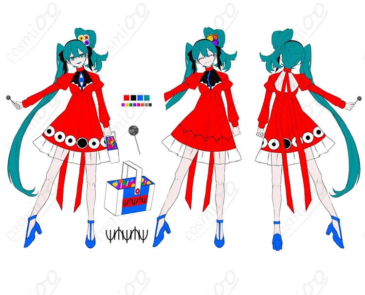 初音ミク パノプティコンVer. コスプレ衣装を着用したキャラクター風イメージ