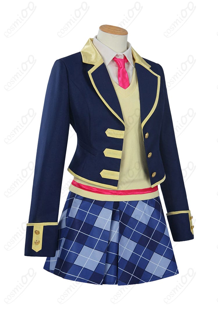 プリパラ パプリカ学園 冬制服コスプレの側面シルエット