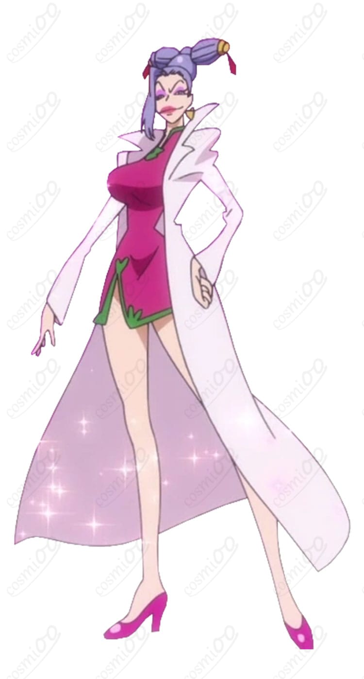 ナイチン（ONE PIECE）船医コート＆チャイナドレスの全身着用イメージ