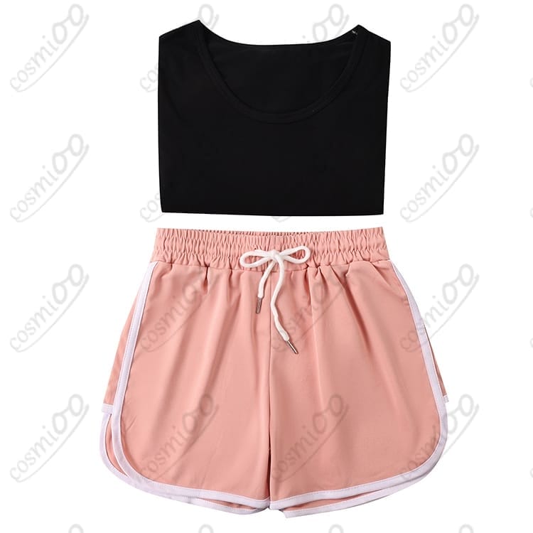 私服風 Tシャツ＆ショートパンツ コスプレ衣装｜軽やかで着脱簡単、初心者にも扱いやすい2点セット - 3枚目の画像