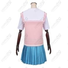 COSMIOO 学園制服コスプレ ピンクベストセット｜さらっと快適・上品かわいい・初心者も安心の5点構成 - 3枚目の画像（サムネイル）