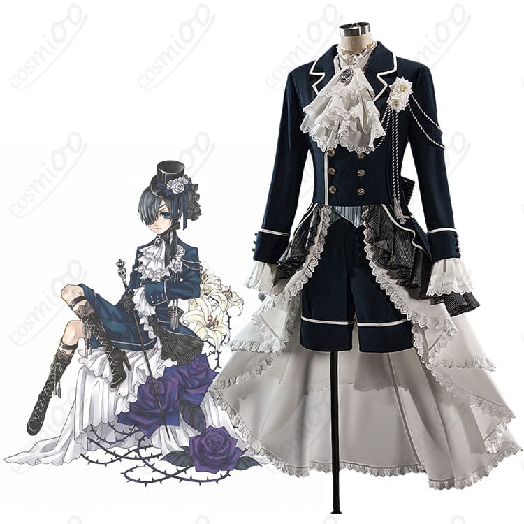 シエル・ファントムハイヴ 白い薔薇 礼装コスプレのキャラクター着用イメージ