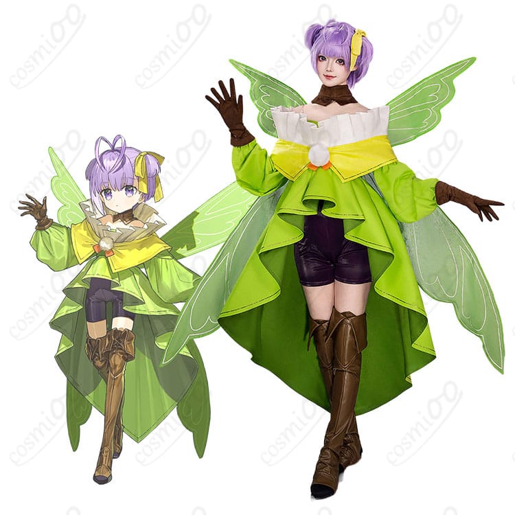 カズラドロップ 簡易霊衣ムリアンのキャラクタービジュアル風コスプレ衣装一式