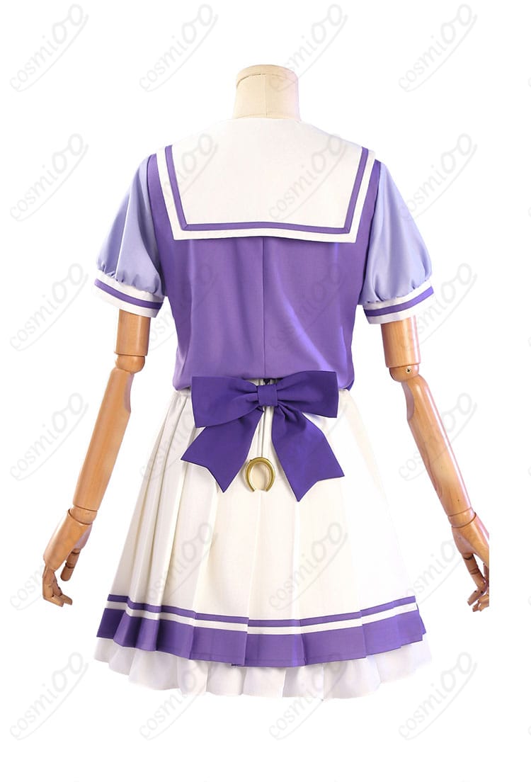 ウマ娘 トレセン学園女子制服 夏服コスプレ 背面のリボンと裾デザイン