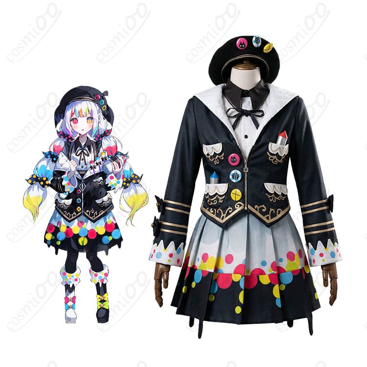 城ヶ崎ノアの魔法少女コスプレ一式を着用した全身イメージ
