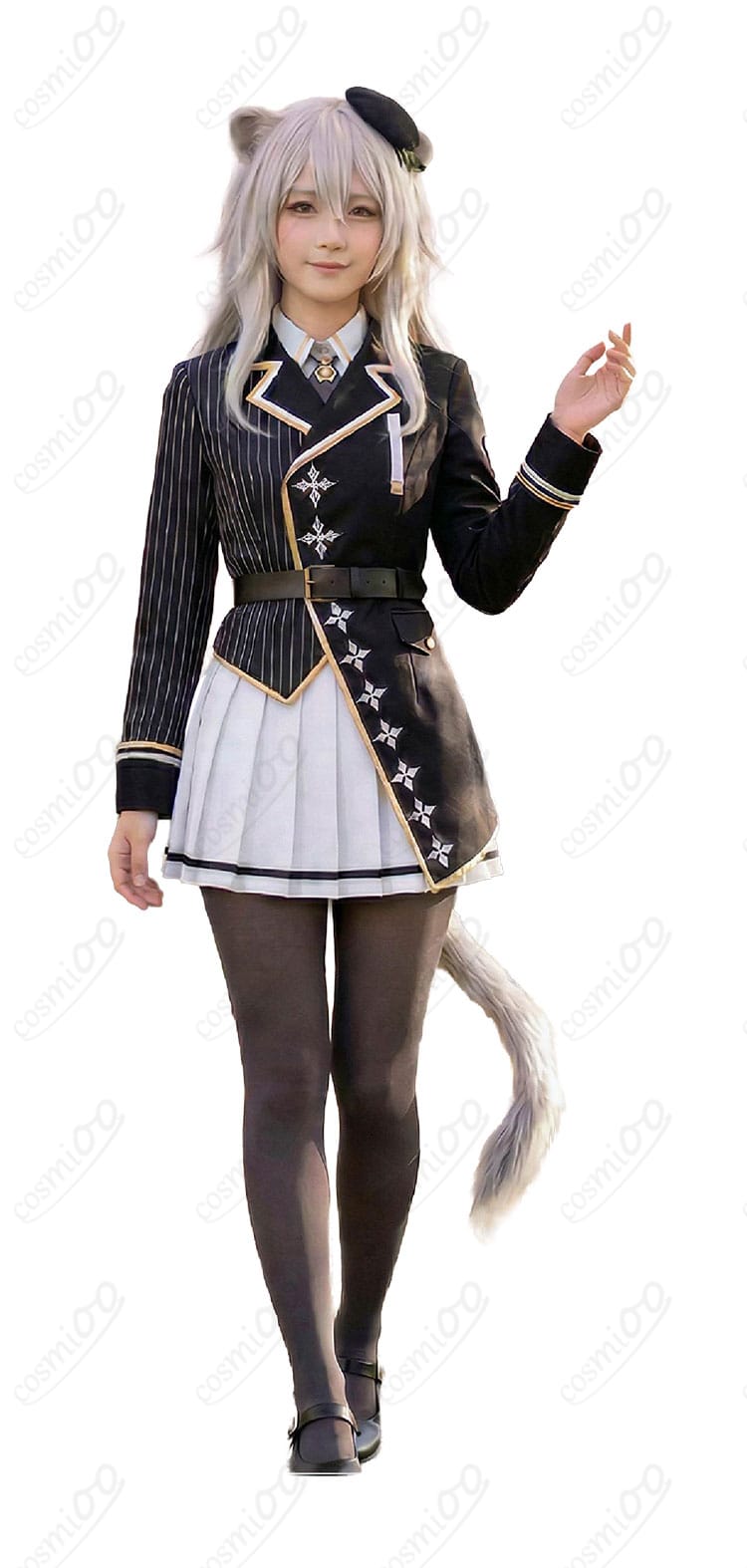 獅白ぼたん 制服Ver. コートとワンピースの正面全体商品写真