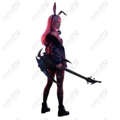 ホロライブ 森カリオペ バニーコスプレ｜再現度と着やすさを両立したクール&セクシーセット - 3枚目の画像（サムネイル）