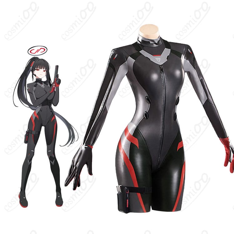 調月リオ 戦闘服コスプレ一式を着用した全身イメージ