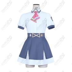 学園制服 夏コスプレ衣装（シャツ＋スカート＋スカーフ）爽やか上品な着心地で初心者も安心 - 1枚目の画像（サムネイル）