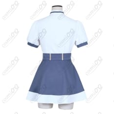 学園制服 夏コスプレ衣装（シャツ＋スカート＋スカーフ）爽やか上品な着心地で初心者も安心 - 2枚目の画像（サムネイル）