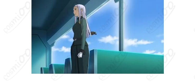 機動戦士ガンダム00 ソーマ・ピーリス アロウズ制服コスプレ衣装の側面シルエット