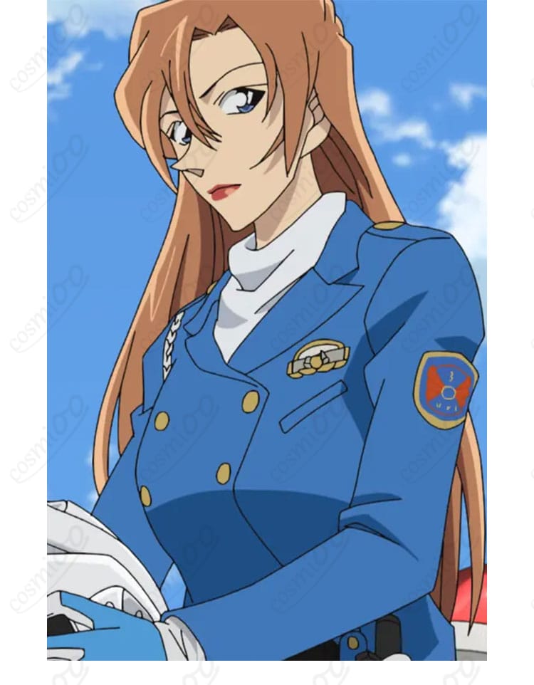 萩原千速 コスプレ衣装の側面シルエット（ジャケットとズボンのライン）