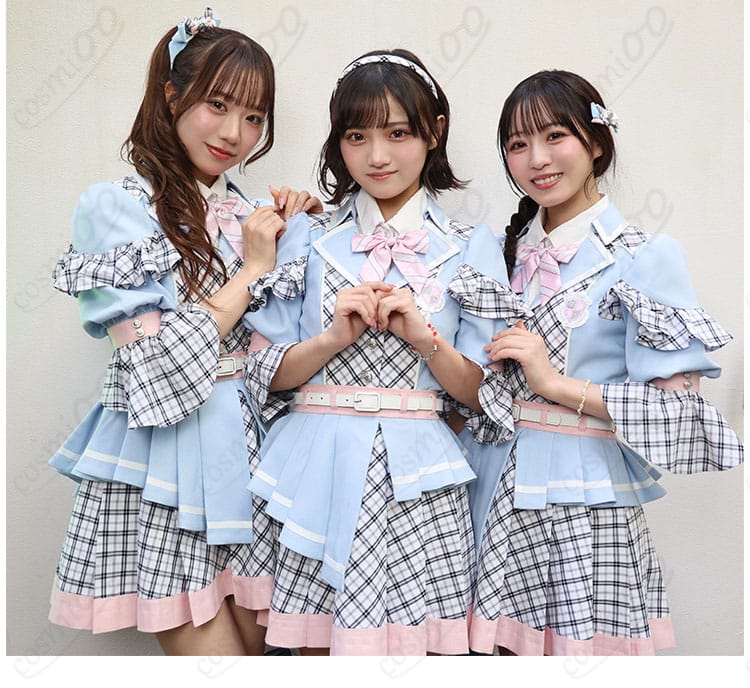α+「青春のエフェクト」ステージ衣装の着用イメージと全身シルエット
