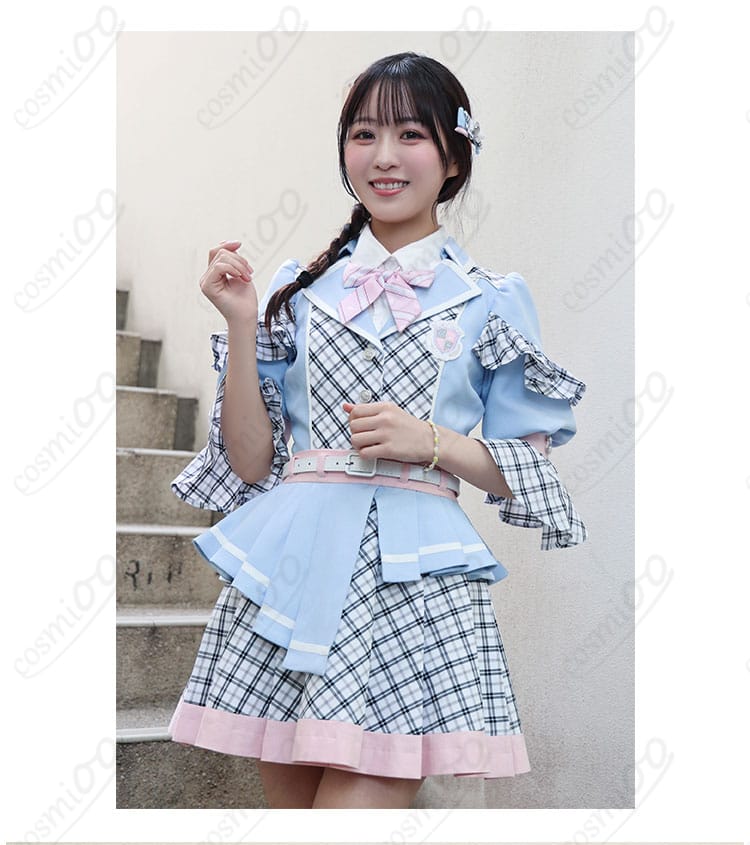 α+「青春のエフェクト」瀬乃真帆子・木野稟子・沖玲萌対応ステージ衣装の正面デザイン
