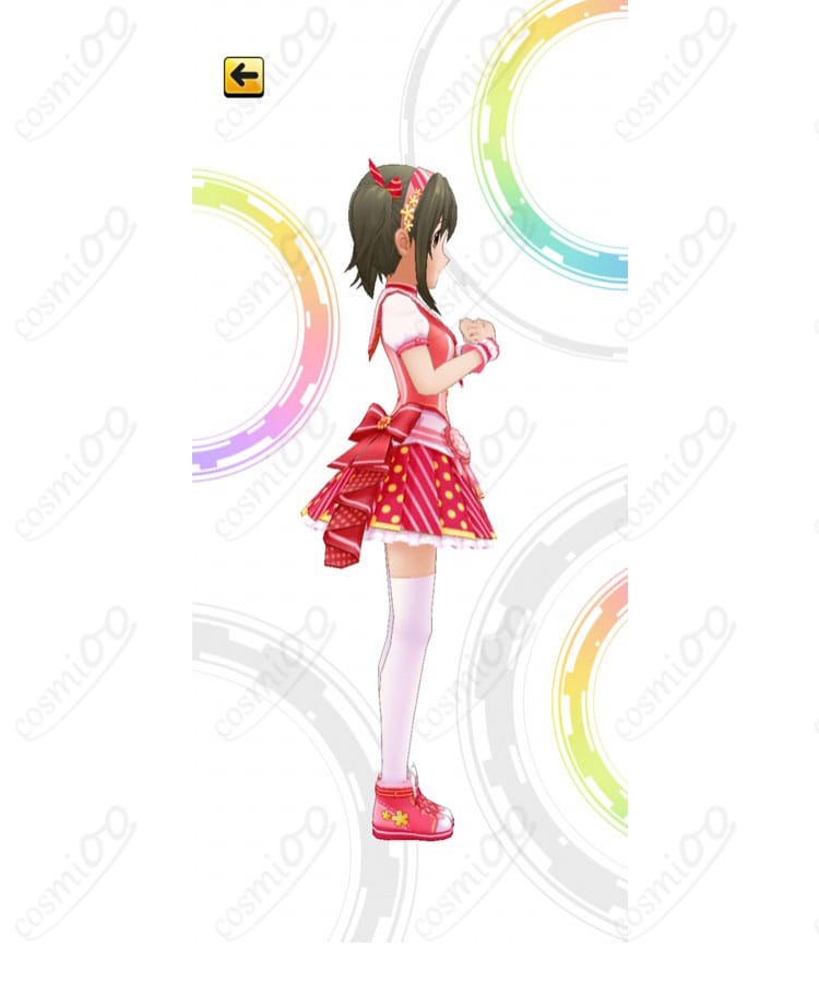 今井加奈 SSRメモリアルデイズ特訓後 衣装の肩と袖デザイン詳細
