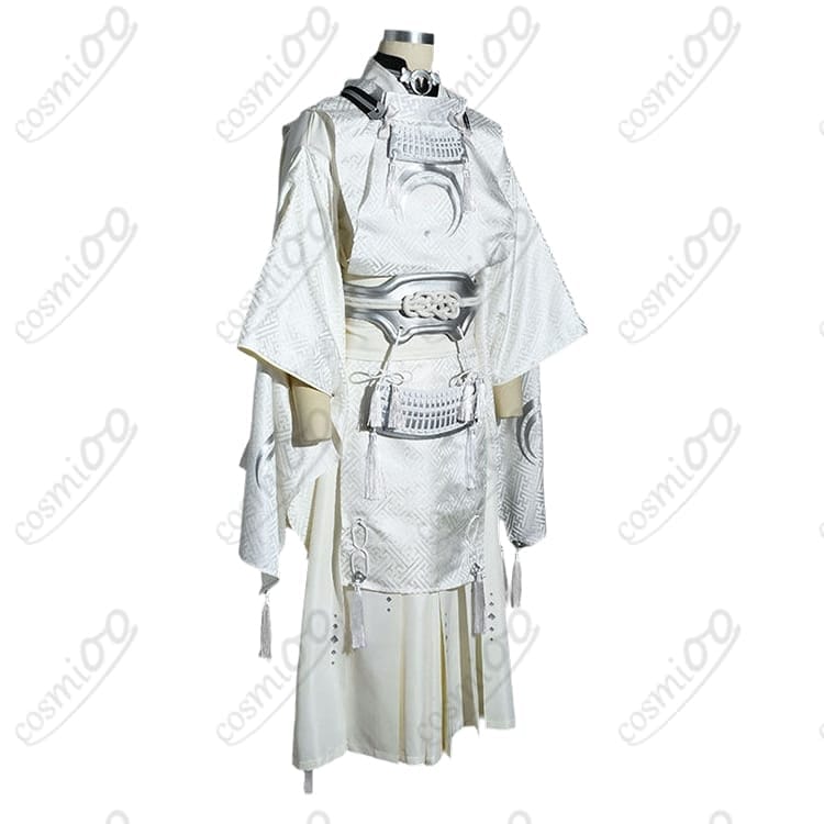 舞台『刀剣乱舞』刀ステ悲伝・白き三日月宗近（みかちか）の重厚和装コスプレ衣装 - 2枚目の画像