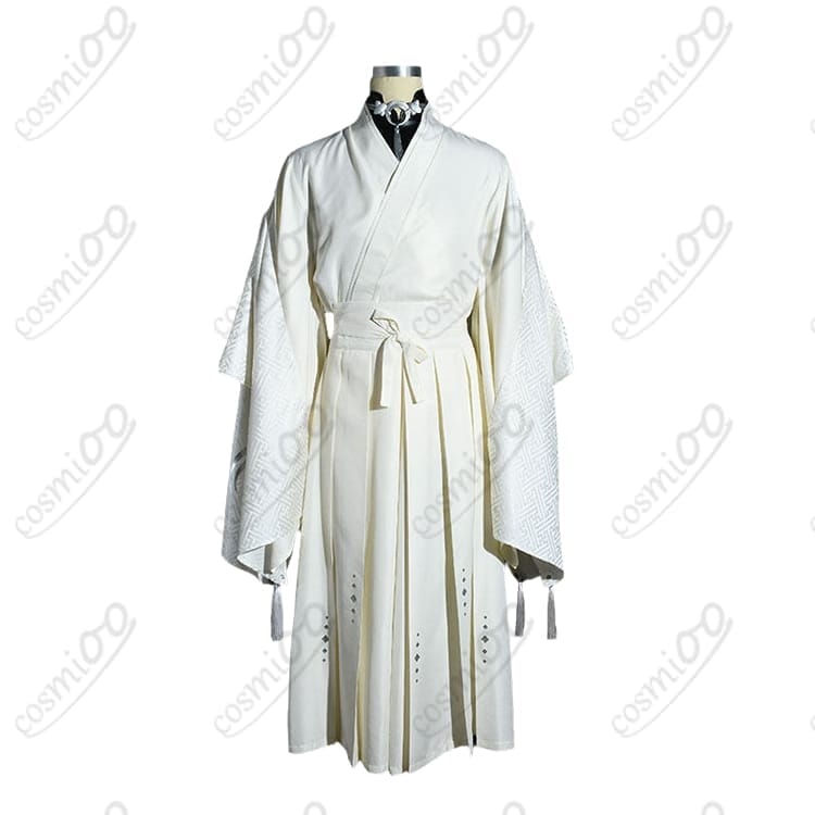 舞台『刀剣乱舞』刀ステ悲伝・白き三日月宗近（みかちか）の重厚和装コスプレ衣装 - 4枚目の画像
