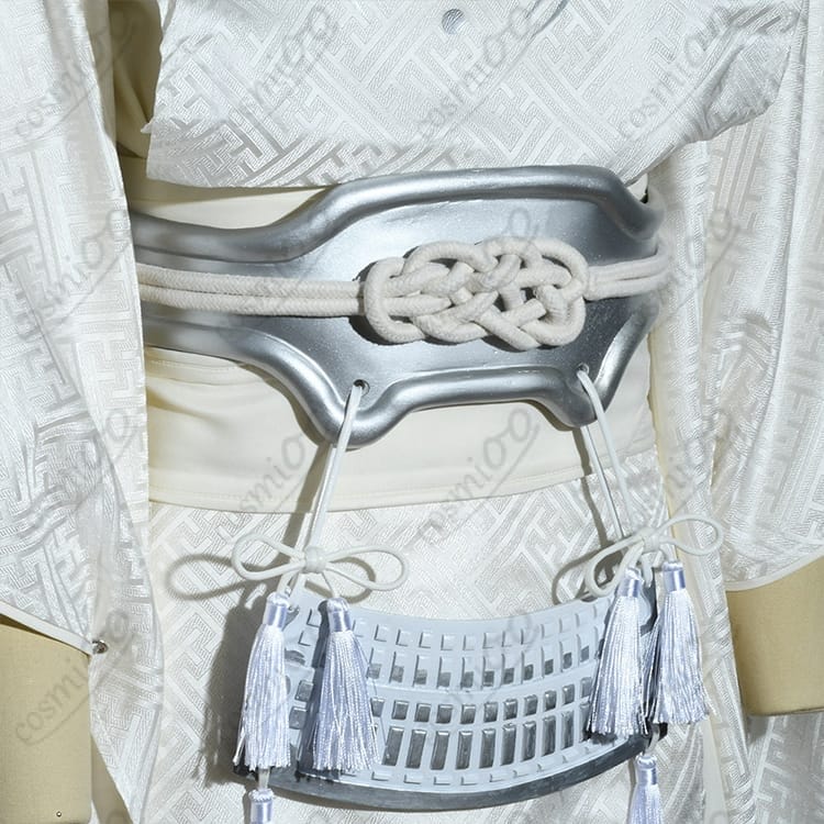 舞台『刀剣乱舞』刀ステ悲伝・白き三日月宗近（みかちか）の重厚和装コスプレ衣装 - 6枚目の画像