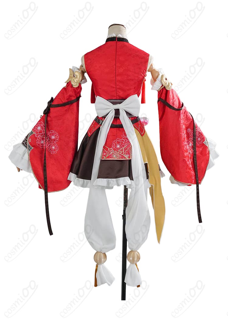 博衣こより 新衣装 コスプレ衣装の背面全体(帯・リボン)