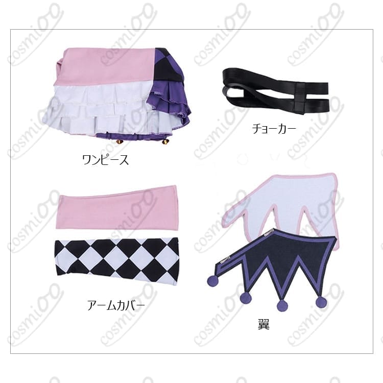 久里須かなめ ステージ衣装 アシンメトリー｜高再現で軽やか、初心者も着やすい4点セット - 6枚目の画像