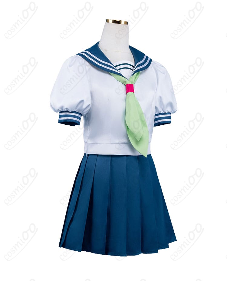 鈴木みゆ 夏制服セーラー服 横から見たシルエットと丈感