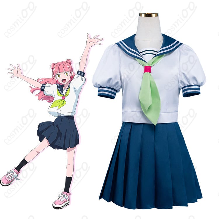 鈴木みゆ 夏制服セーラー服コスプレ一式の着用イメージ