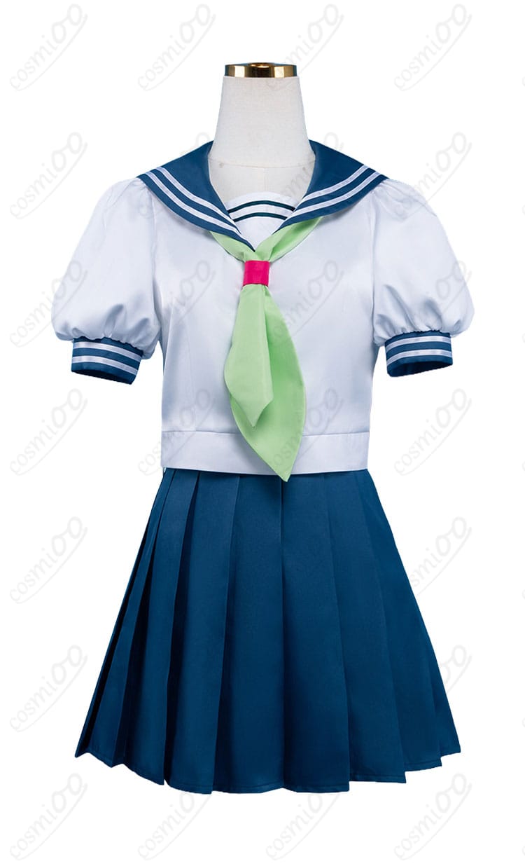 鈴木みゆ 夏制服セーラー服 トップスとスカートの正面全体図