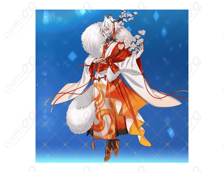 Fate/Grand Order 第三再臨衣装の側面シルエットと帯・裾のラインがわかる写真