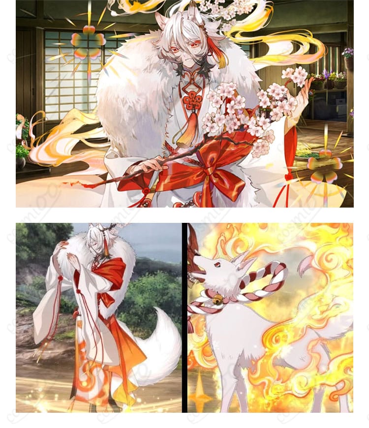 Fate/Grand Order 第三再臨衣装の胸元と装飾ディテール、高コントラスト配色の接写
