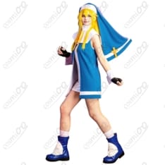 ギルティギア ブリジット 修道服コスプレ｜薄手で通気性◎、初心者も着替え簡単 - 3枚目の画像（サムネイル）