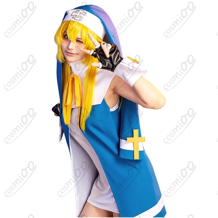 ギルティギア ブリジット 修道服コスプレ｜薄手で通気性◎、初心者も着替え簡単 - 5枚目の画像