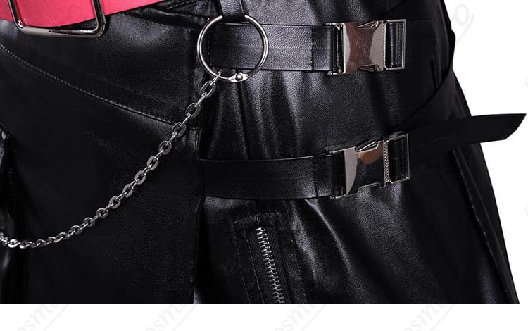 前合わせのホック・ボタン等の留め具ディテール