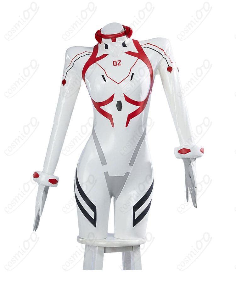 アスカ 新プラグスーツ コスプレ衣装の正面全体