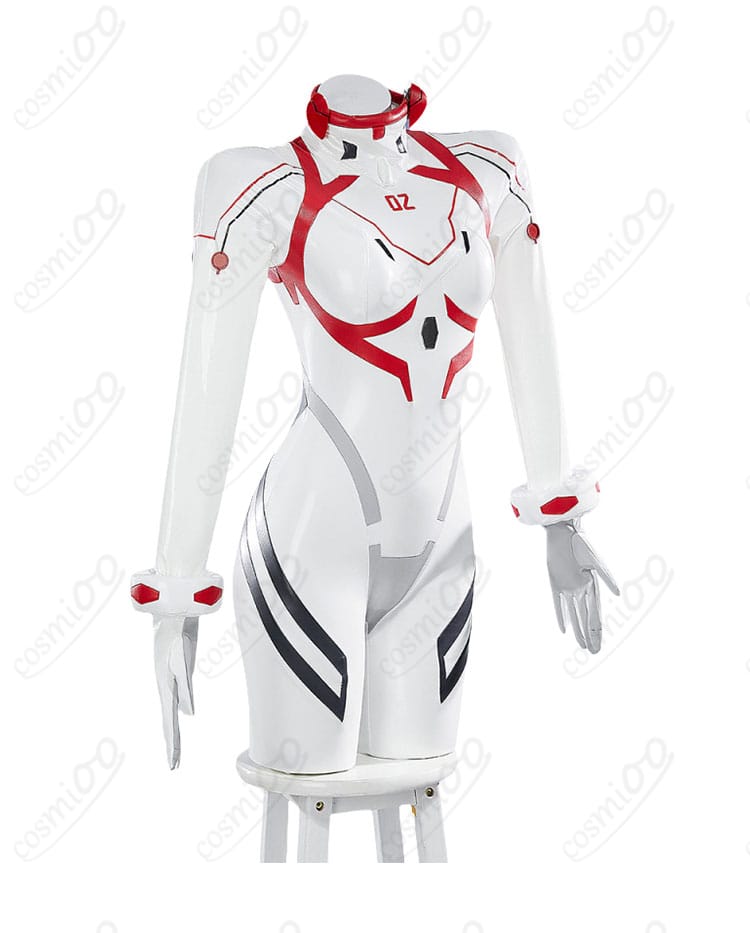 アスカ 新プラグスーツ コスプレ衣装の側面シルエット