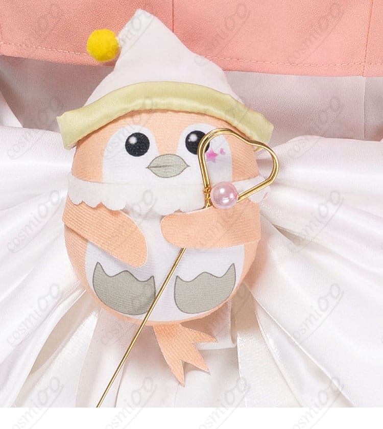 背面リボンに付属するぬいぐるみ装飾の詳細
