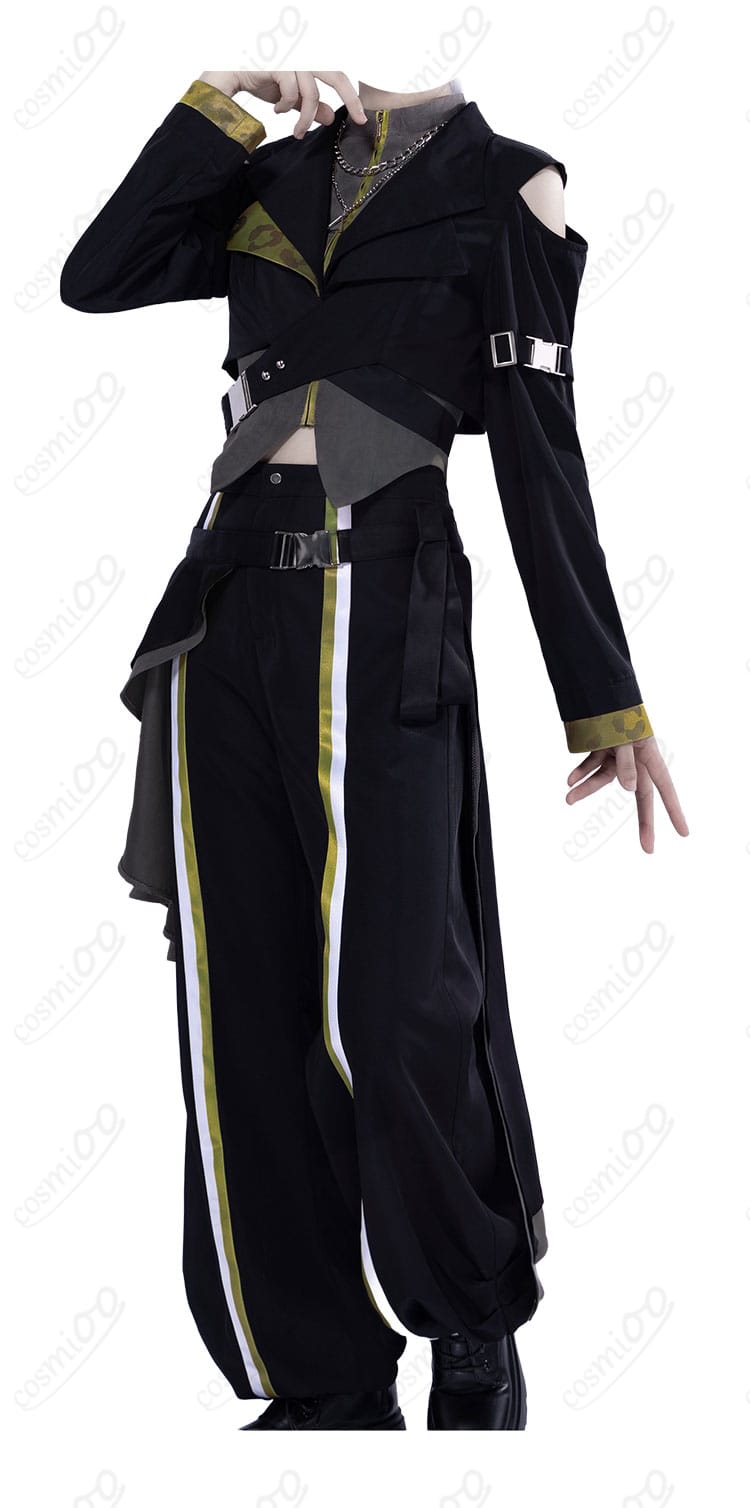 東雲彰人 衣装の右側ディテール(腰飾り・オーバースカート)