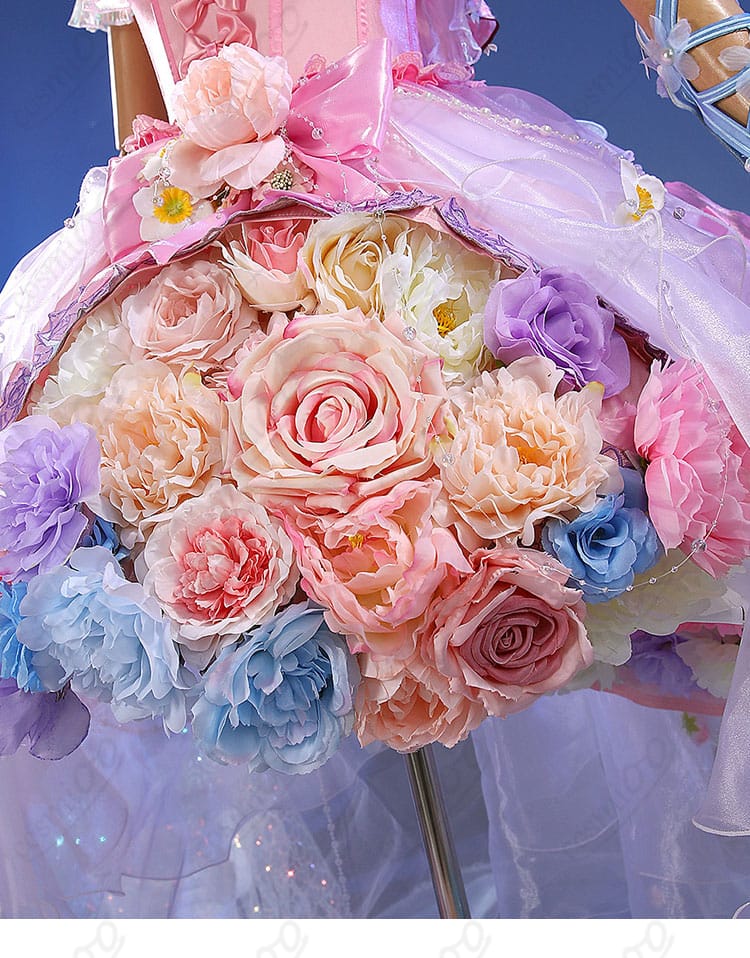 スカートの花飾りディテール（少女・蜃気楼）