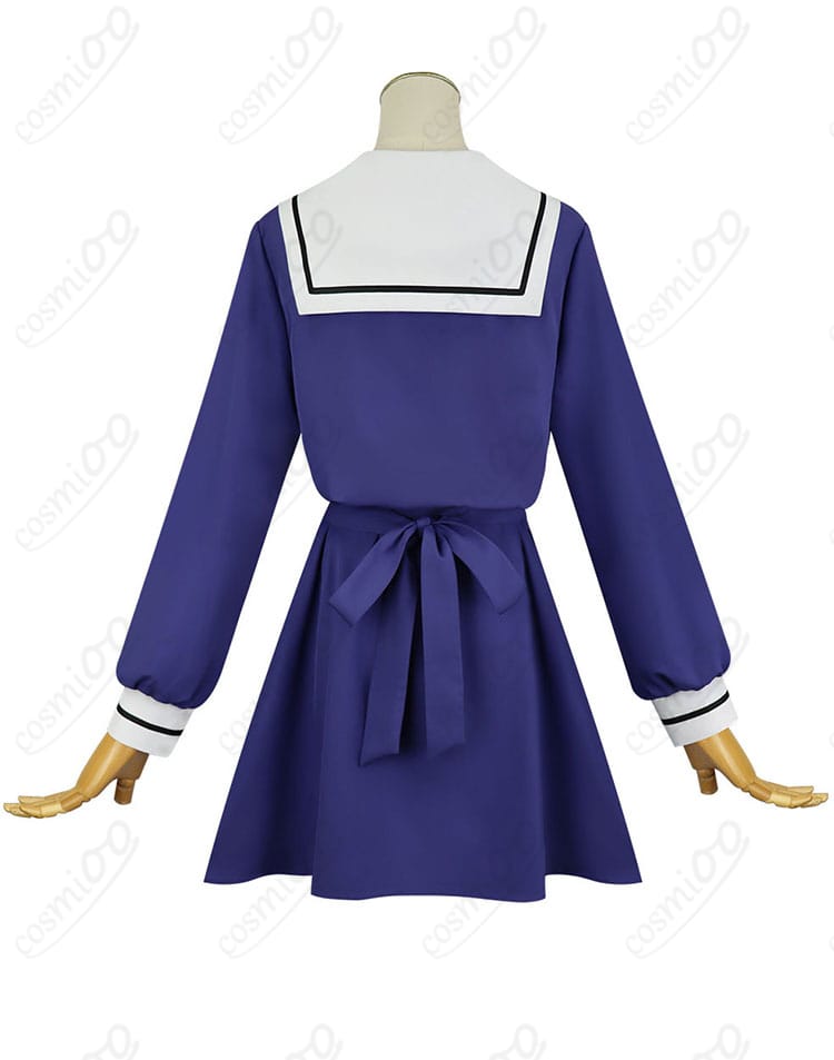 トツキ・シーナ/カガリ・ミミ風ワンピース制服の背面ディテール