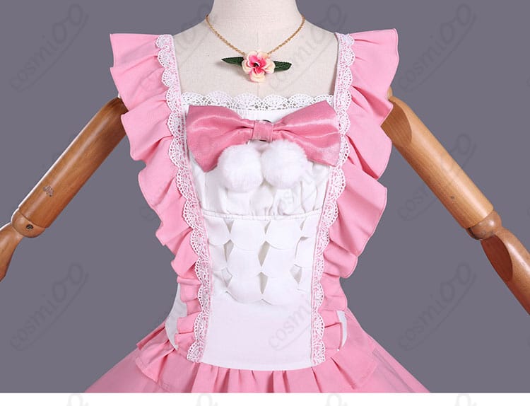 虹野ゆめ風アイドルドレスの衣襟に施された装飾ディテール
